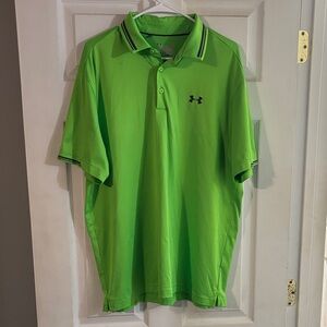 Under Armour Men's Vibrant Green Polo Shirt